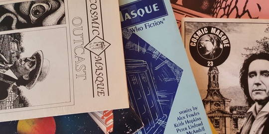 Covers of various issues of Cosmic Masque